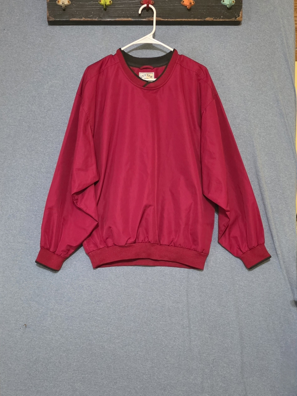 Cutter & Buck Red Pullover Windbreaker